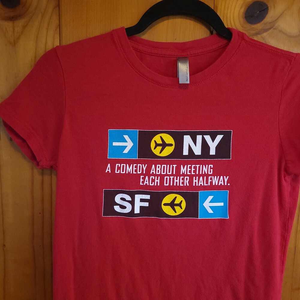 Next Level Apparel 2010 Movie Promo Red T-Shirt Going Distance baby tee medium
